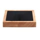 thumbnail image 4 of Bandeja de madera de terciopelo para guardar joyas, organizador, bandejas de exhibición cuadradas Negro, 4 of 9