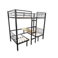 thumbnail image 4 of JERFIT Size Loft Bed with Table Sets Transformable to Twin over Twin Bunk, 4 of 7