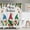 Colorful, variant on Christmas Shower Curtains, Christmas Gnome Shower Curtain, Holiday Shower Curtain, Xmas Shower Curtain Set with 12 Hooks, Three Christmas Dwarf Elves Shower Curtain, 72''''W X 72''''H