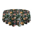 thumbnail image 5 of Pioneer Flower Floral Print Pattern Round Tablecloth 60"x60",Wrinkle Wipeable Table Cloth for Kitchen Dining Room Picnic Patio Party, 5 of 6