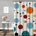 thumbnail image 2 of ARISTURING Geometric Shapes Circles Dots Shower Curtain for Bathroom 
Set with Hooks 36x72, 2 of 7
