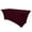 Burgundy, variant on Ultimate Textile (10 Pack) 6 ft. Fitted Spandex Table Cover - for 24 x 72-inch Banquet and Folding Rectangular Tables - 36"H, White