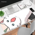 thumbnail image 2 of Alfombrilla de ratón grande para escritorio, alfombra Kawaii de gato, alfombrilla de Anime para mesa de ordenador, con borde de bloqueo, color rosa LIUWENJING unisex, 2 of 2