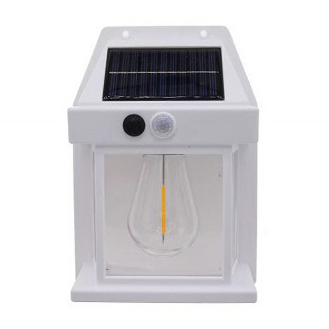 Lámpara de pared solar LED para exteriores, lámpara de tungsteno impermeable, lámpara de jardín con inducción del cuerpo humano, luz de noche para villa y jardín