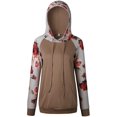 thumbnail image 3 of Sudadera con capucha floral para mujer Sudadera de manga larga con cordón Casual Pullover Tops Sudaderas con bolsillos Zhivalor WMZY-684-14, 3 of 6