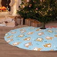 thumbnail image 6 of Sikiie Corgi Dog 1 30-48 inches {designName} Print Christmas Tree Skirt Snowman Xmas Tree Skirt with Edge Christmas Decorations for Holiday Party48", 6 of 7