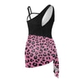 thumbnail image 5 of Whosucclay Leopard Print Girls One Piece Bathing Suit, Removable Pad Quick Dry Girls Swimsuit for Beach, 15-16 Years Old, 5 of 10