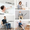 thumbnail image 3 of 16 Inch 2-Pack Grab Bars for Bathroom Shower Handle Shower Grab Bar Shower Balance Bar Senior Assist Bath Handle Stainless Steel Handicap Grab Bars For Pregnant Woman Elderly Injury, 3 of 8