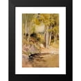 thumbnail image 2 of Albert Edelfelt 14x18 Black Modern Framed Museum Art Print Titled - In the Woods, 2 of 5