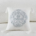 thumbnail image 6 of Home Essence Madeline 4 Piece Microsculpt Comforter Set, Full/Queen, White, 6 of 13