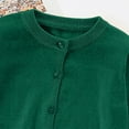 thumbnail image 4 of Hessimy Baby Boys Girls Fall Cable Knit Sweater Long Sleeve Solid Knitwear Tops Toddler Casual Warm Autumn Winter Pullovers Clothes 0-3m (Dark Green,4-5 Years), 4 of 5