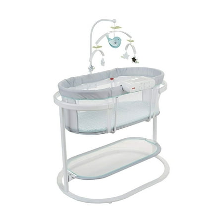 Fisher-Price DPV71 Soothing Motions Swaying Baby Bassinet with Lights and