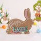 thumbnail image 5 of Figurita de Mesa Decorativa para Ventana de Pascua | Decoración para el Hogar y Fiestas | Artesanía Durable en MDF | Acento de Conejito Blanco Adorable | 1 Colgante | 15x11.5x1.8CM o 13x13x1.5CM, 5 of 5