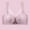 Pink, variant on loopsun for Womens Plus Size Bra,Women's Bra Soild Wire Free Underwear One-Piece Bra Everyday Underwear