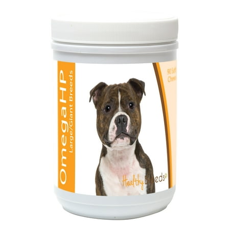 UPC: 0840235115205 | Healthy Breeds Staffordshire Bull Terrier Omega HP Fatty Acid Skin and Coat Support Soft Chews