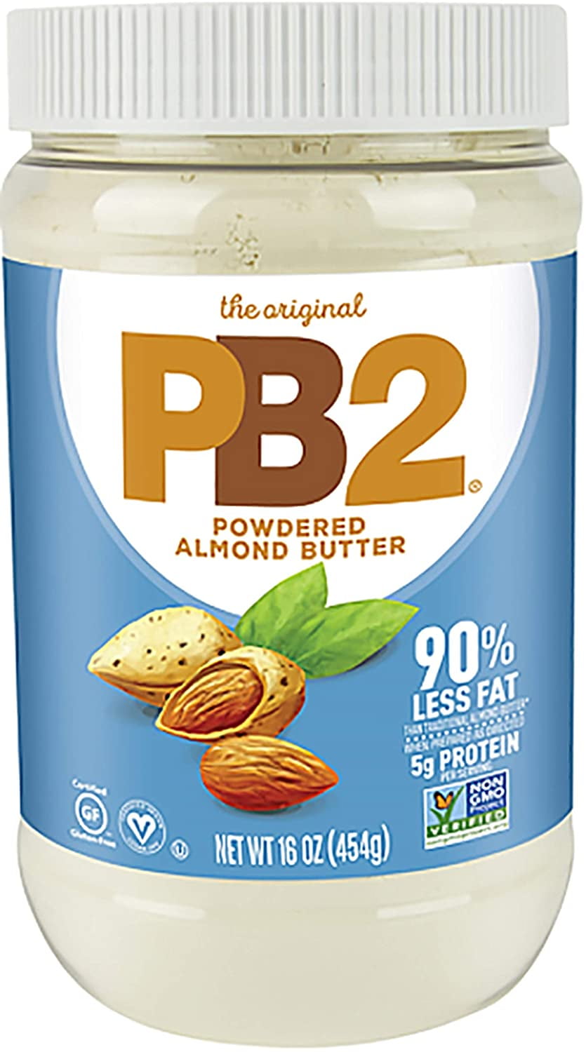 PB2 Powdered Almond Butter, 16oz LowFat Vegan Almond Powder, Low Carb