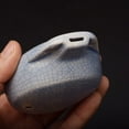 thumbnail image 6 of 6 Hole Ceramic Ocarina for Beginners C Key Midrange Student Flute Instrument Blue Crackle Glaze Design for Music Practice Gift, 6 of 8