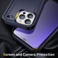 thumbnail image 3 of Hybrid Slim Case for iPhone 14 Pro Max 6.7inch Dual-Layer Soft Shockproof Case Hard PC Back Anti-Fingerprint Anti-Scratch Full Body Rugged Case,Red, 3 of 6