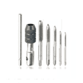 thumbnail image 1 of Machuelos Con Maneral Brocas Para Rosca Roscador M3 - M8 6 Pzs Plata, 1 of 5