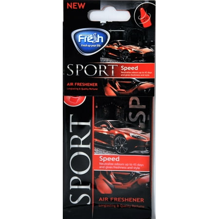 (5 pack) (5 Pack) Fresh Way DSP06 - Dry Sport Car Air Freshener (Speed) 3 Pack
