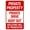 Warning Sign 4, variant on Private Drive No Parking Warning Sign - 8"x12", Driveway Security Metal Decor for Business, Home, Outdoor/Indoor, Road, Yard, Garage, Street