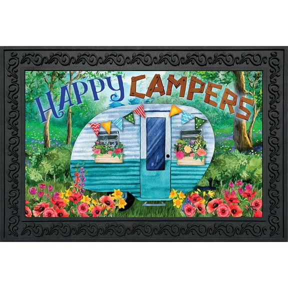 Briarwood Lane Spring Happy Campers Floral Doormat