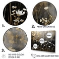 thumbnail image 3 of Designart "Meadow'S Gilded Garden III" Flower Floater Framed Wall Decor, 3 of 5