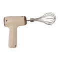 thumbnail image 3 of Picadora de ajo eléctrica, batidora de huevos, procesadora de alimentos inalámbrica de mano, recargable por USB, accesorios para cocinar y hornear, color beige, 3 of 14