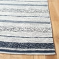 thumbnail image 3 of SAFAVIEH Striped Kilim Rada Striped Cotton Area Rug, Ivory/Navy, 8' x 10', 3 of 7