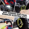thumbnail image 6 of Electric Four Wheeler 36V 500W Brushless Motor,IVFJFV All Terrain Electric 4-Wheel Off-road Ride Car,Dual Speed 10 to 15MPH,Outdoor Adventure Vehicle with Stable Chassis,PINK,36V 12Ah, 6 of 8