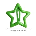 thumbnail image 3 of Accessories, Colorful Clips, Star Barrettes, 15Pcs Metal Star Clips, 1.5 Inch Five-Pointed Star Snap Clips Set, Suitable for Girls, Women and Kids to Style Casual, Festive and, 3 of 5