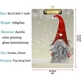 thumbnail image 2 of FMSHPON Snow Winter Scandinavian Folklore Elves Clipboard Hardboard Wood Nursing Clip Board and Pull for Standard A4 Letter 13x9 inches, 2 of 6