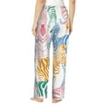 thumbnail image 3 of Kll Womens Zebra Colourful Print Pajama Pants Soft Pajama Bottoms For Women Cozy Lounge Pants, 3 of 9