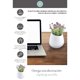 thumbnail image 4 of planta artificial decorativa con maceta blanca de cerámica, 4 of 4