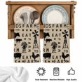 thumbnail image 5 of Brown Wooden Kitchen Towels Set of 3, Vintage Elegant Pastoral Animals Retro Art Absorbent Dish Towels for Kitchen, Microfiber Hand Towel, Quick Drying Tea Towel for Cleaning Decorative Dishcloths, 5 of 7