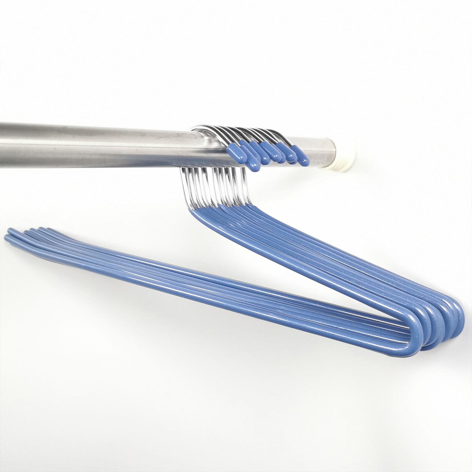 Pants Hangers 12 Pack Heavy Duty Hangers Open Ended No for Sharp Edges 4 Colors Jeans Hanger Trouser Slack Hangers