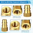 thumbnail image 5 of Kit de Connecteur Rapide Adaptateur AC R134A, Vanne de Robinet de Réservoir R134A R134A à R22/410a, Compatible avec Système de Réfrigération de Climatisation, 5 of 5