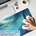 thumbnail image 4 of Long Mouse Pads for Desk,Halloween Night Scene Pattern Desk Mats on Top Of Desks, Desk Mouse Pad Extra Large with 3mm Non-Slip Base and Stitched Edge for Gaming,Office,Work,Home 35.4x15.7in, 4 of 5