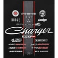 thumbnail image 5 of JH Design Men's Dodge Charger 2-Sided Pullover Hoodie Collage Logos Design, 5 of 6