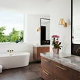 thumbnail image 3 of Claxy Gold Barrel Wall Sconces Lighting for Bedroom Hallway Bathroom, 3 of 6