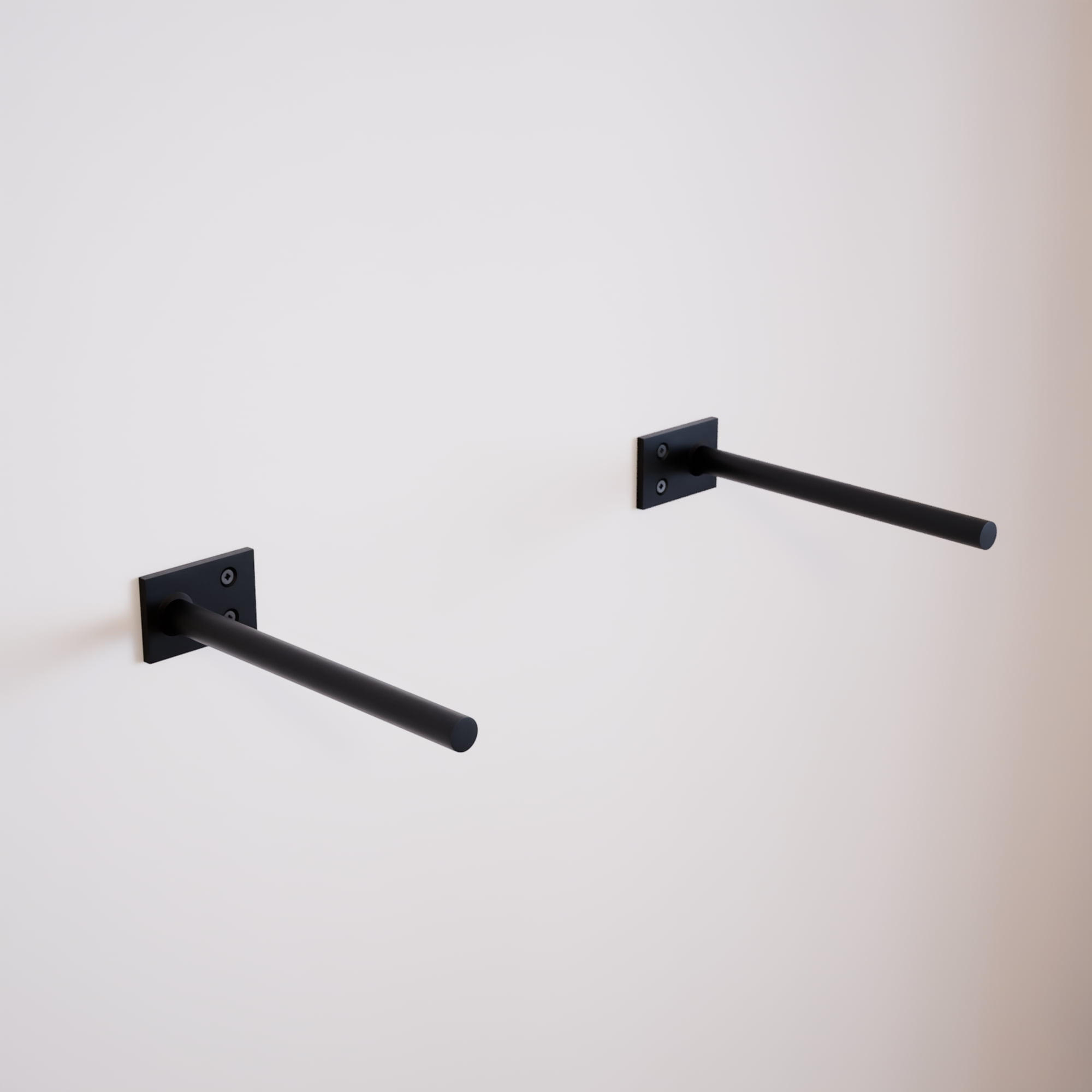 The Original™ Round Free Floating Shelf Brackets (3 peg 6 1/2 inch)