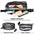 thumbnail image 4 of Fanny Pack Fashion Waist Packs Women's Waist Packs Men's Waist Packs Youth's Waist Packs Mobile Wallet Travel Shopping Running Hiking Fanny Pack Christmas Snowman Cute, 4 of 7