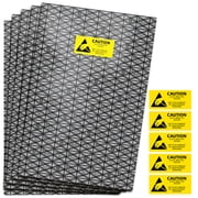 5pcs 12x16 inch ESD Anti-Static Bags for Motherboard, Video Card, LCD, Shield Electronic Components from Static Damage, Includes Anti-Static Labels