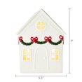 thumbnail image 6 of Light-Up LED Ceramic House Christmas Tabletop Decoration, White, 7", by Holiday Time, 6 of 6