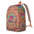 thumbnail image 2 of Oversized Boho Mandala Print Backpack for College Students, Spacious Laptop Space Bookbag, Durable for School Work and Commute, Ideal Gift, 2 of 5