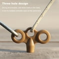 thumbnail image 3 of Visland 2 Pcs Three-eye Thread Ground Anchors Heavy Duty Stainless Steel Camping Hiking Trampoline Tents Windproof Rope Fixing Buckle Earth Nails, 3 of 8