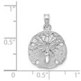 thumbnail image 4 of FB Jewels 14K White Gold White Sand Dollar High Polish Pendant, 4 of 4