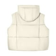 thumbnail image 4 of Gaexia Vest for Women,Winter Fringe Hooded Vest for Women Cozy Warm Outerwear with Design Comfortable Soft Fabric Ideal Casual Wear, 4 of 4