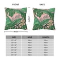 thumbnail image 4 of YFYANG Square Decorative Throw Pillow Case (Without Pillow Insert), Tropical Greens Leaves Pattern Bedroom Sofa Car Cushion Cover, 22"x22", 4 of 9
