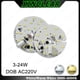 thumbnail image 2 of Placa de luz LED de 3 a 24 W, fuente de luz descendente con bombilla de CA de 220 V sin controlador, blanca cálida, accesorio de placa de lámpara de reequipamiento DIY, 2 of 5